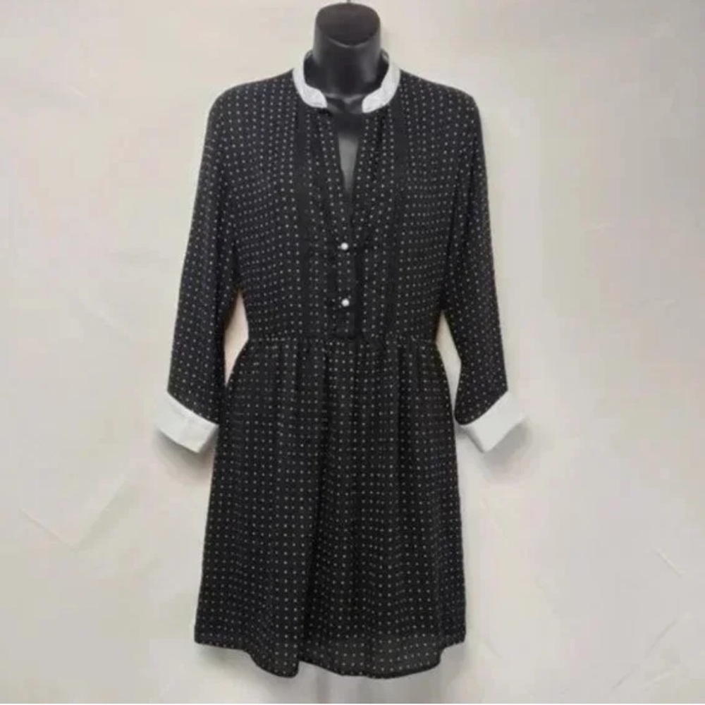 Zara Black and White Polka Dot Women's Dress Small
